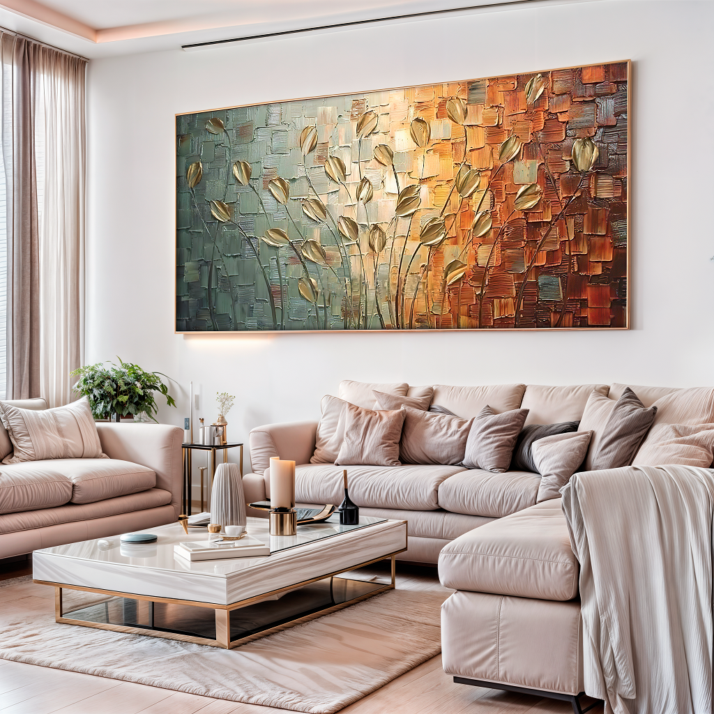 Tela O Dourado das Folhas