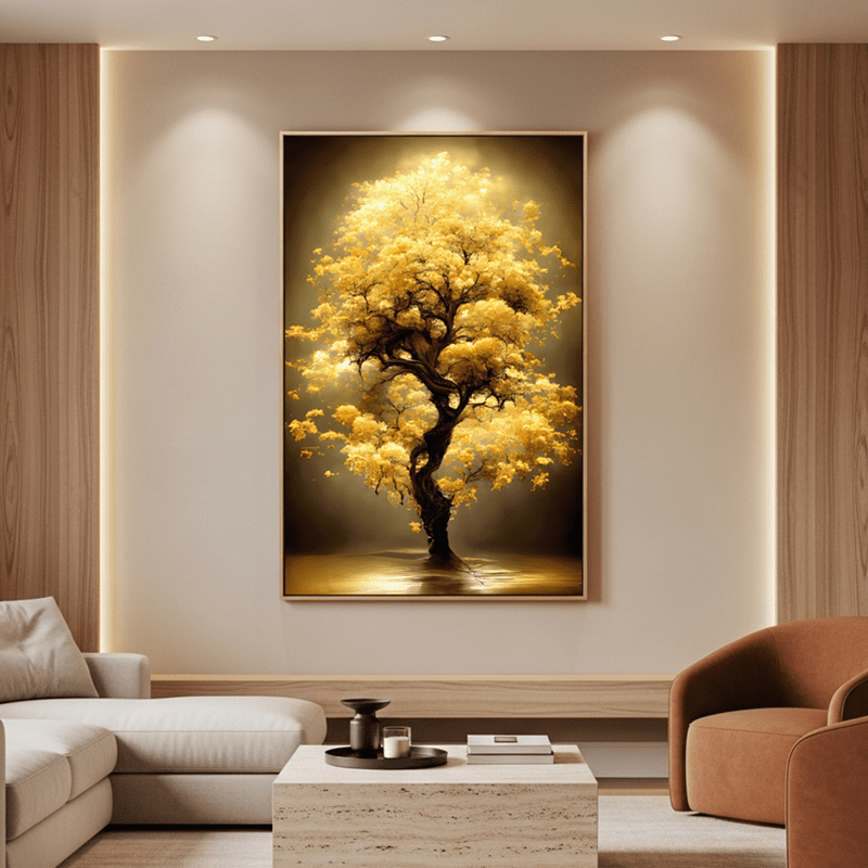 Tela Canvas Árvore Luz da Prosperidade - sem moldura