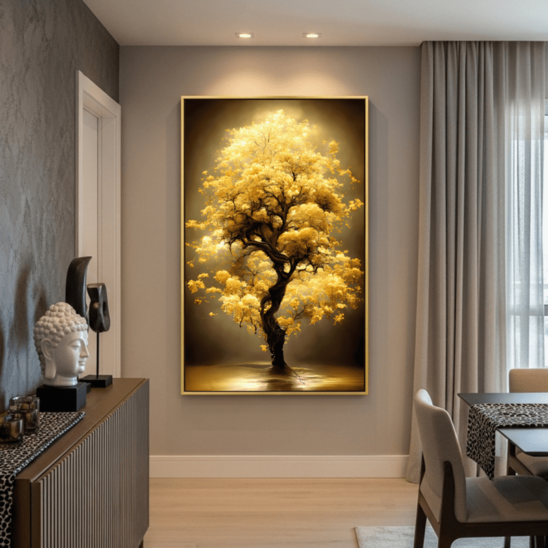 Tela Canvas Árvore Luz da Prosperidade - sem moldura