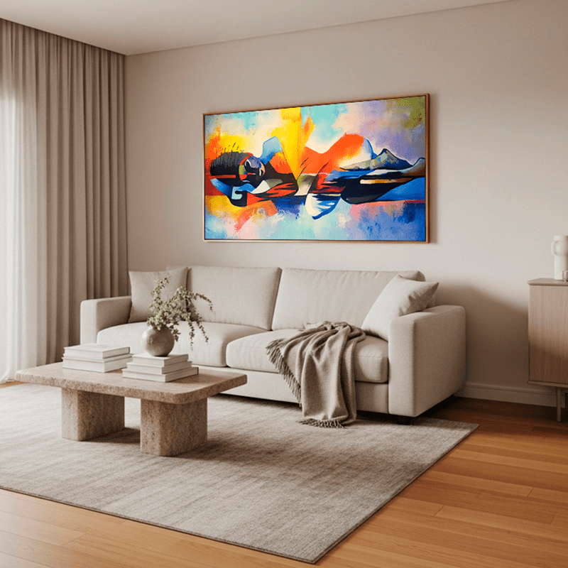 Tela Canvas Abstrata Buddha Lord - sem moldura