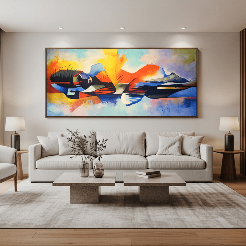 Tela Canvas Abstrata Buddha Lord - sem moldura