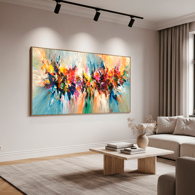 Tela Canvas Impacto de Cores - sem moldura