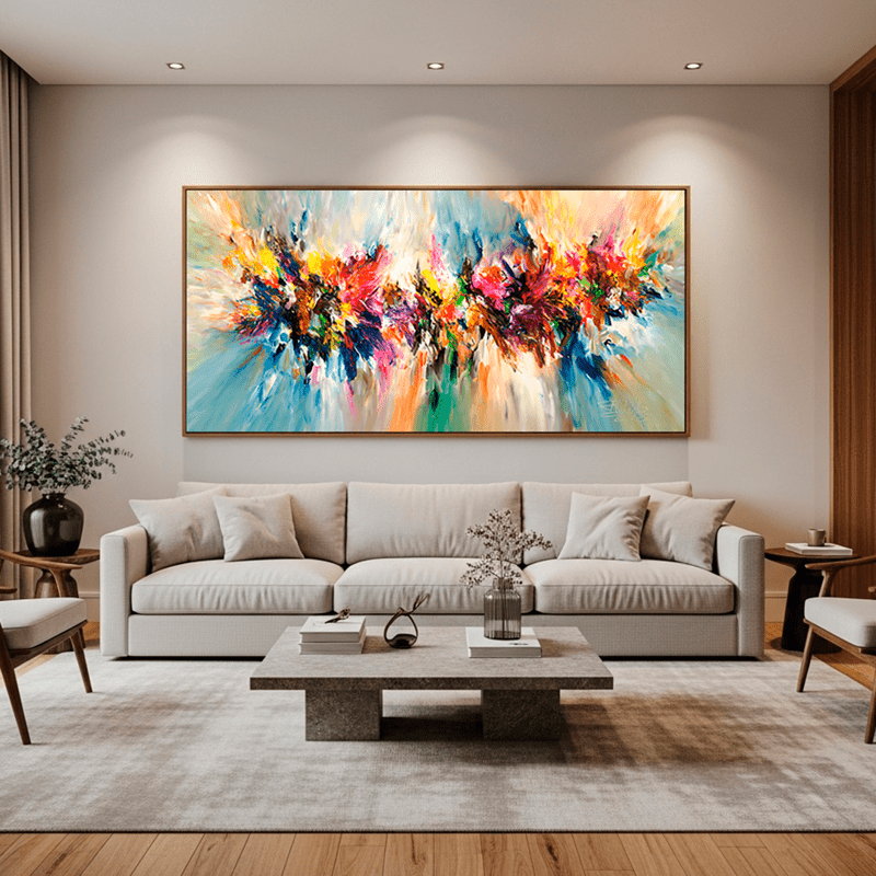 Tela Canvas Impacto de Cores - sem moldura