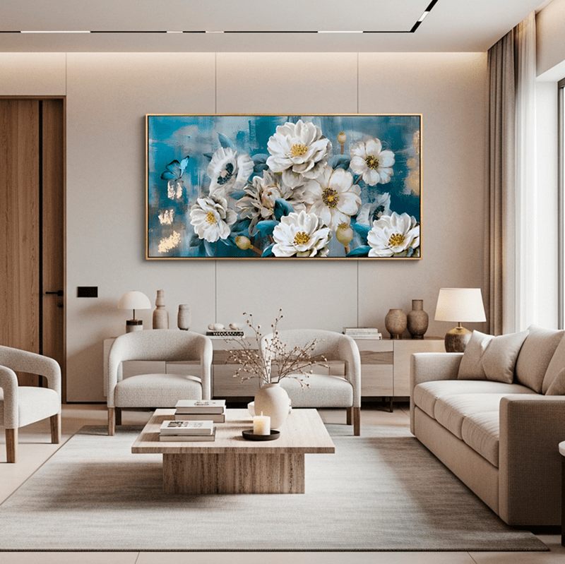 Tela Canvas Jardim de Rosas (sem moldura)