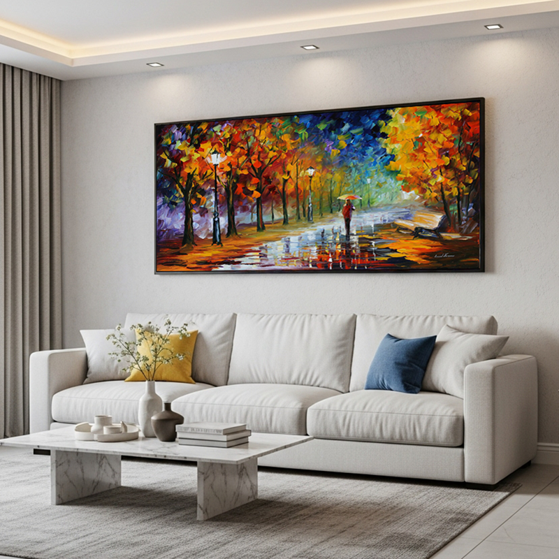 Tela Canvas Passeio na Chuva - sem moldura