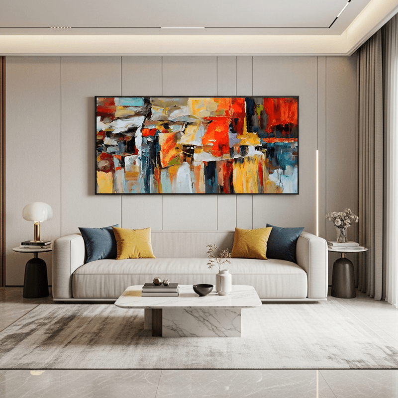 Tela Canvas Abstrata Pintura Clássica - sem moldura