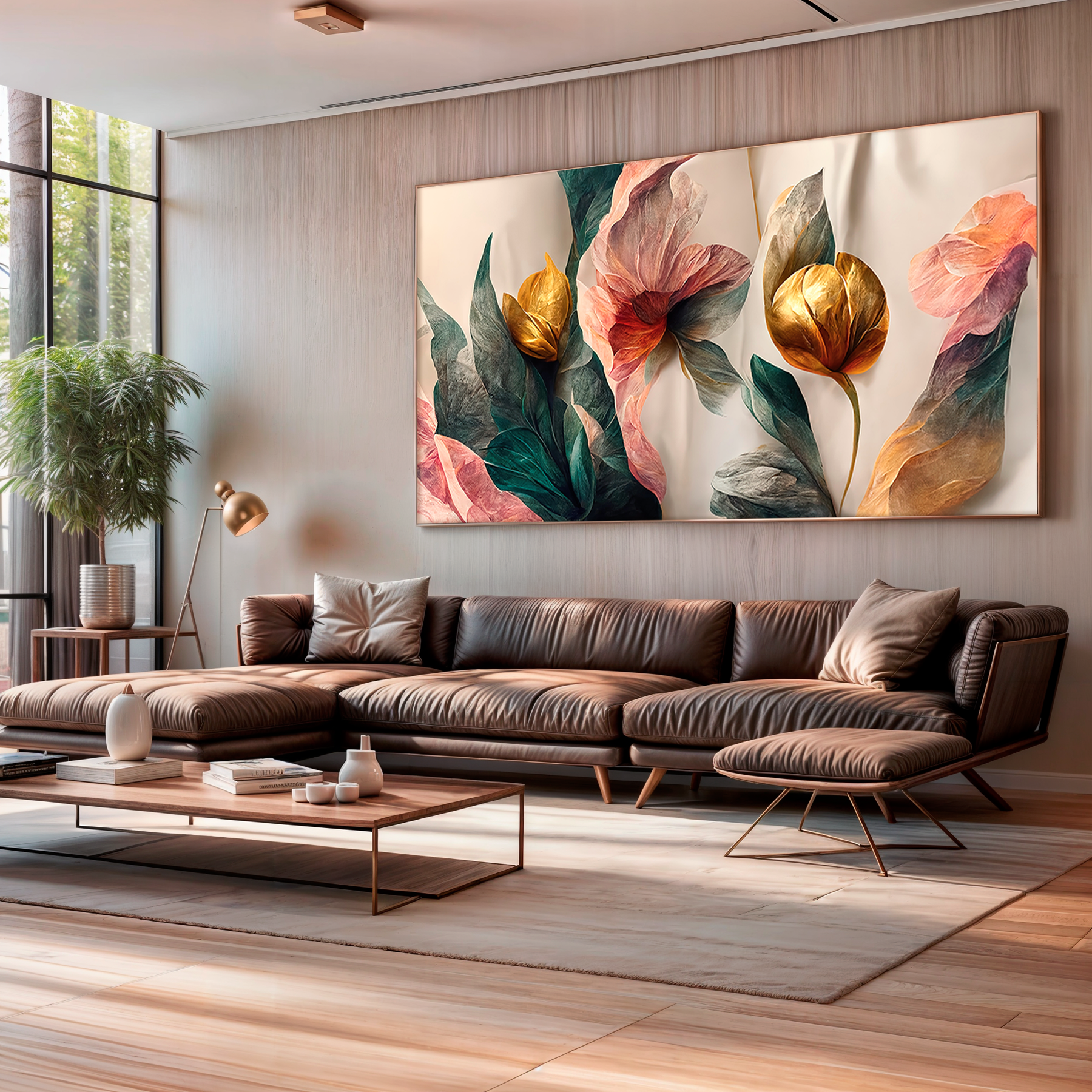 Tela Receptáculo Dourado da Flor