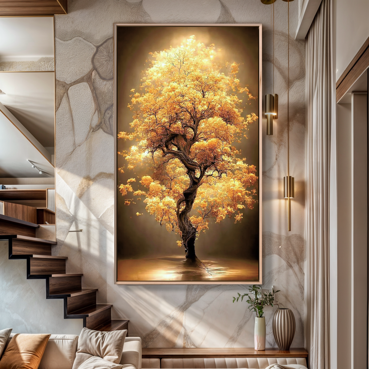 Tela Árvore Luz da Prosperidade