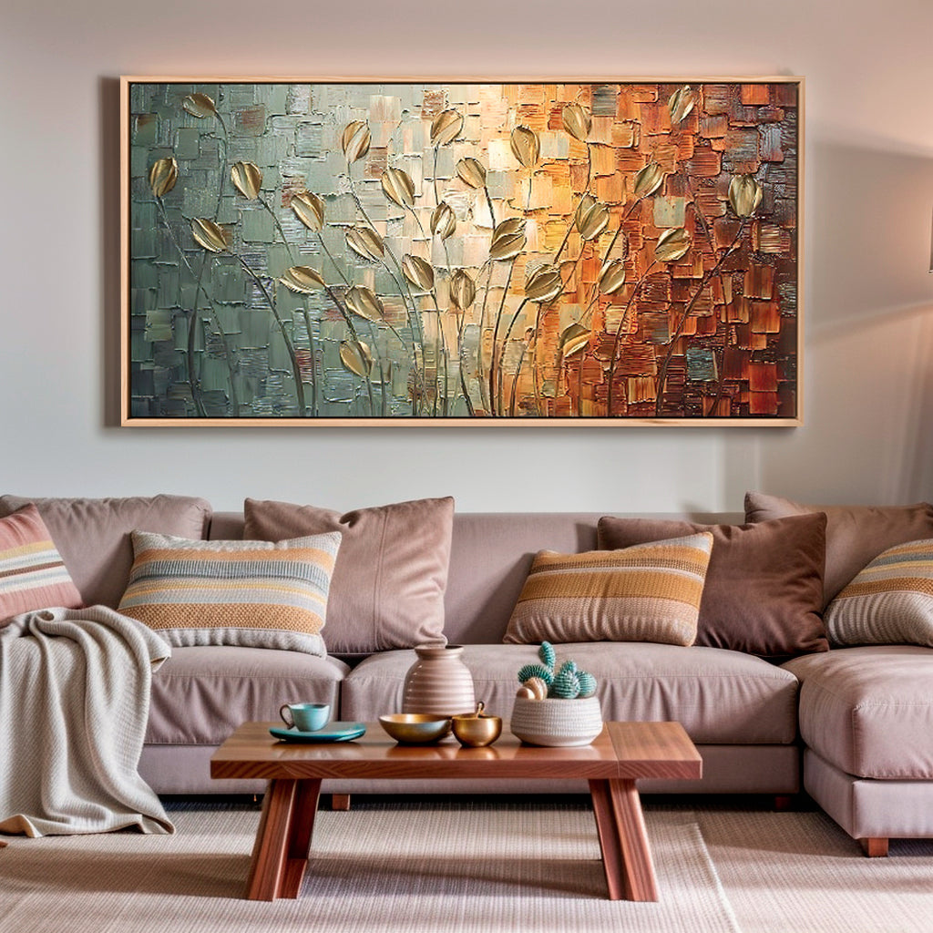 Tela O Dourado das Folhas