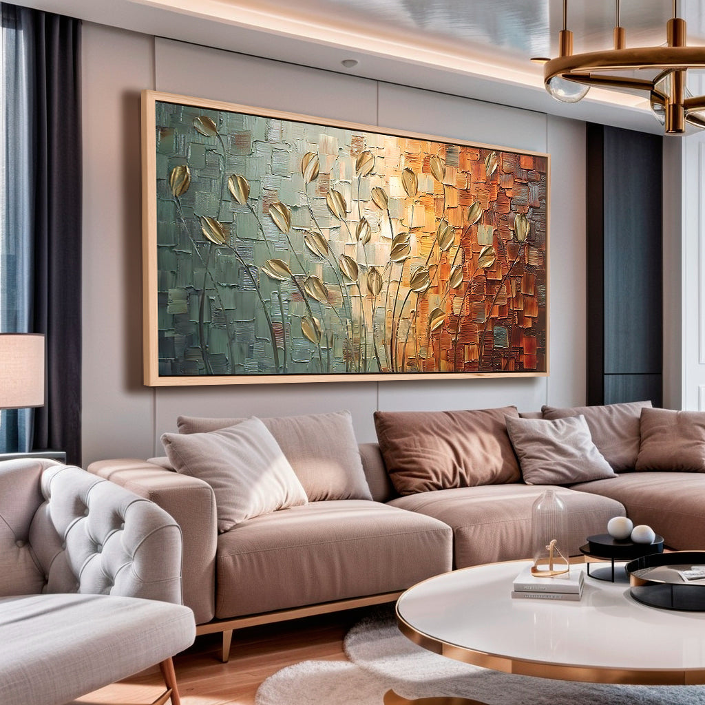 Tela O Dourado das Folhas