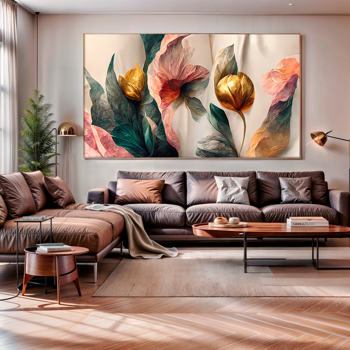 Tela Receptáculo Dourado da Flor