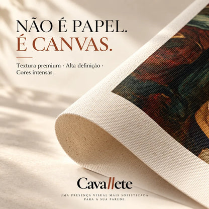 Cavallete - Canvas Premium com textura, alta definição e cores intensas