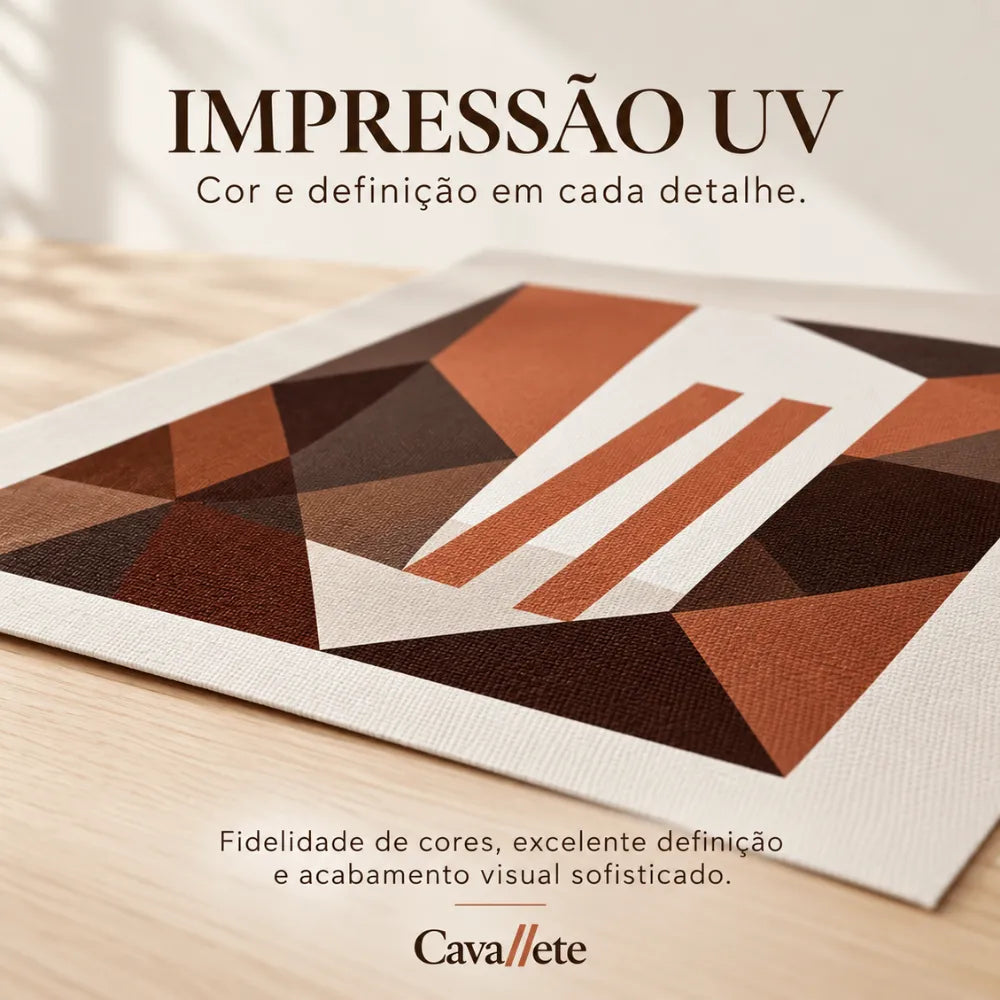 Cavallete - Impressão UV com fidelidade de cores e excelente definição