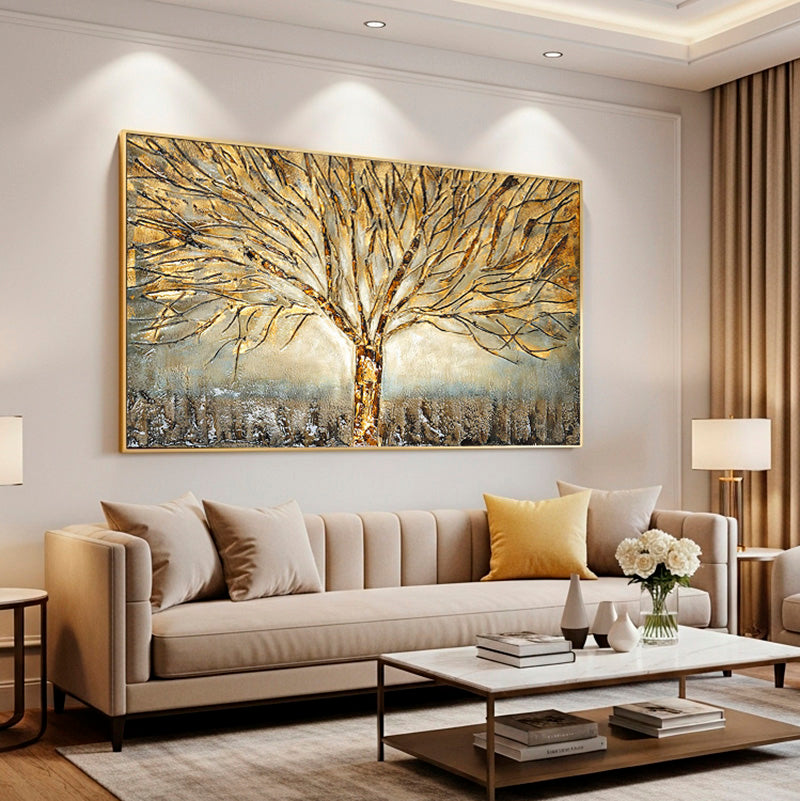 Quadro Árvore Dourada