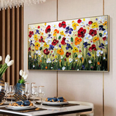 TELA JARDIM DE FOLHAS COLORIDAS - Carneiro Shop