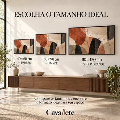 Comparativo de acabamentos em canvas da Cavalette