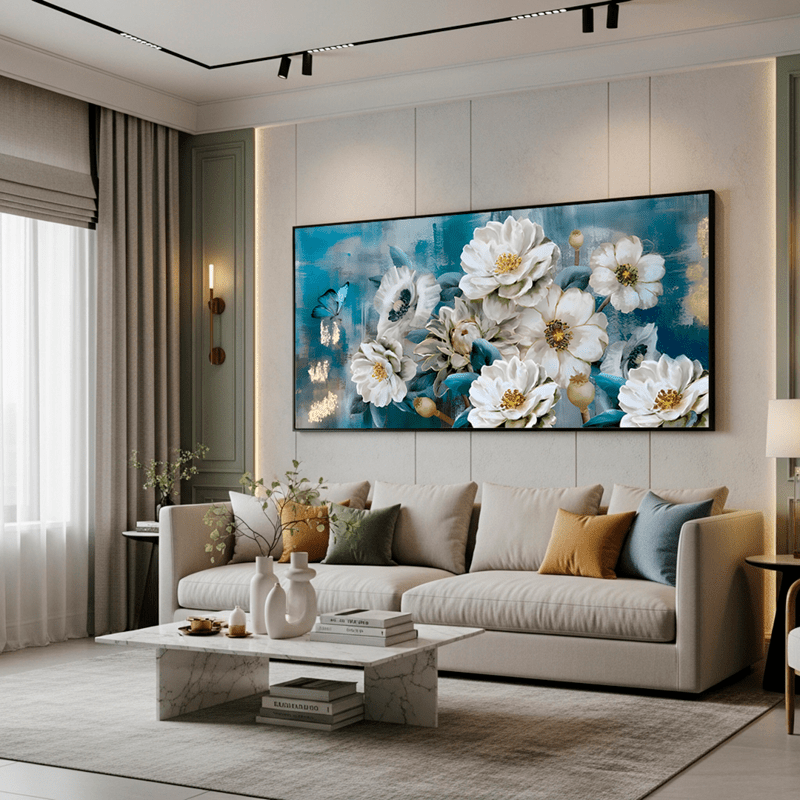 Tela Canvas Jardim de Rosas (sem moldura)