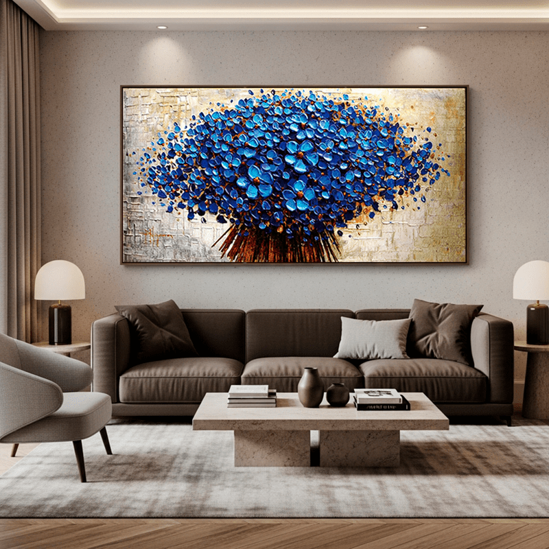 Tela Canvas Orquídeas Azuis - sem moldura