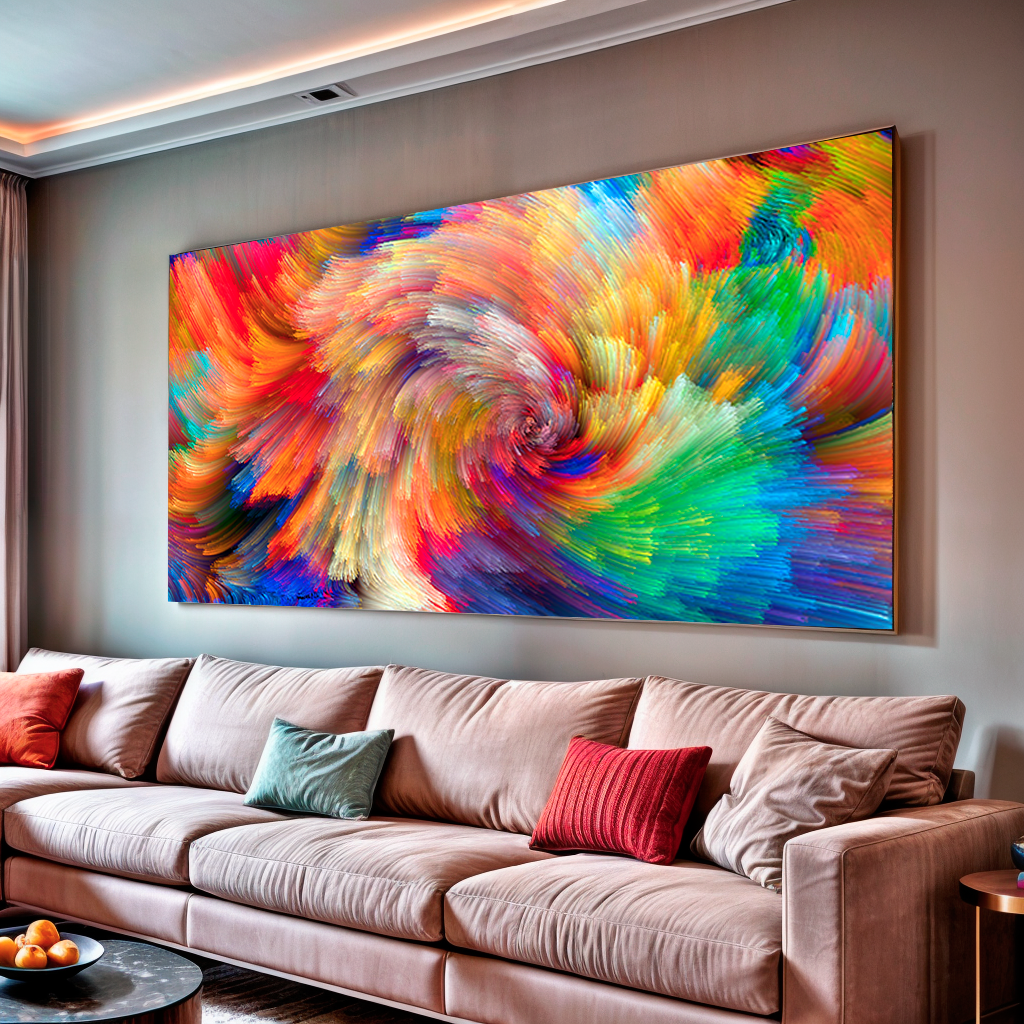 Tela Mistura de Cores