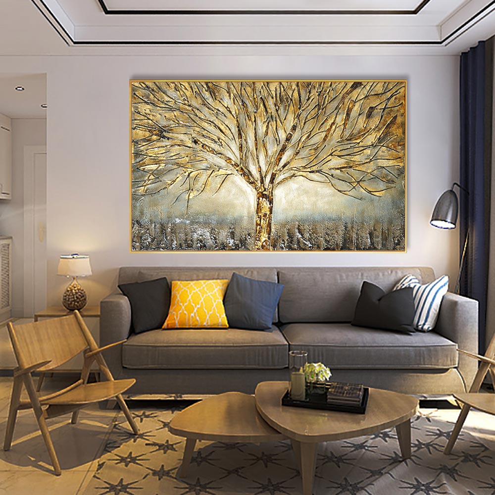 TELA ÁRVORE DOURADA - Carneiro Shop