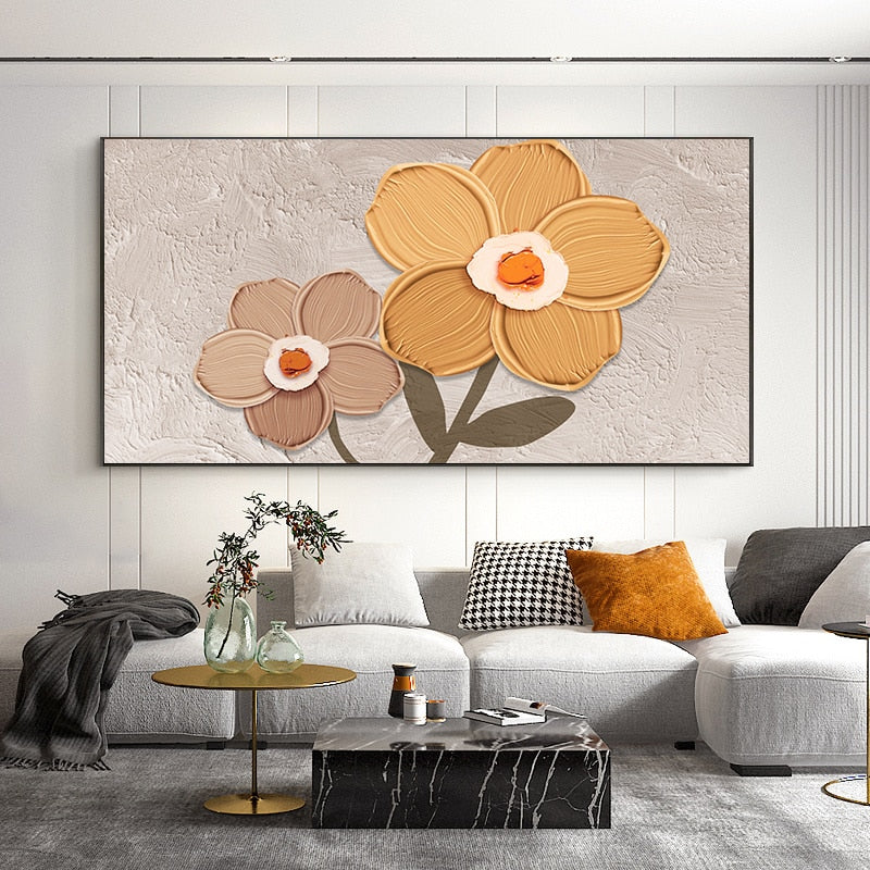 Tela Flores de Tinta - Carneiro Shop